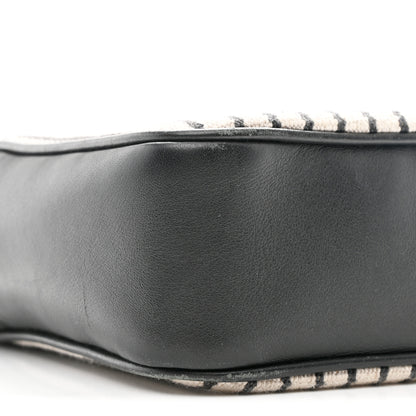 Saint Laurent Canvas Calfskin Monogram Lou Camera Bag Black Grey Cream 9 of 12