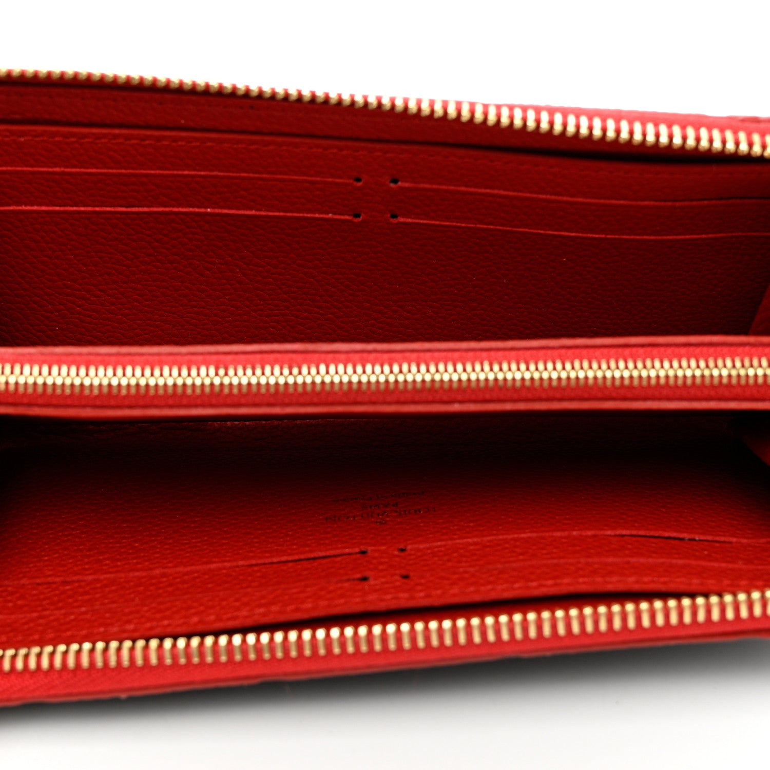 Louis Vuitton Empreinte Blooming Flowers Clemence Wallet Marine Rouge 5 of 6