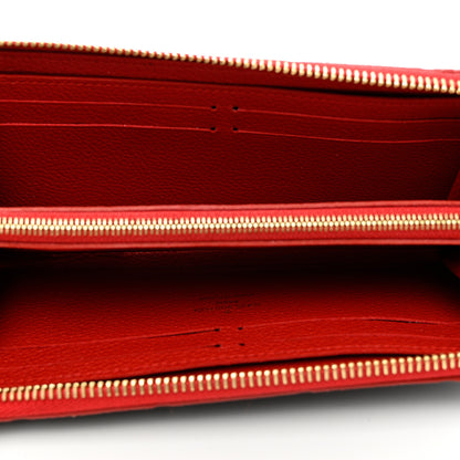 Louis Vuitton Empreinte Blooming Flowers Clemence Wallet Marine Rouge 5 of 6