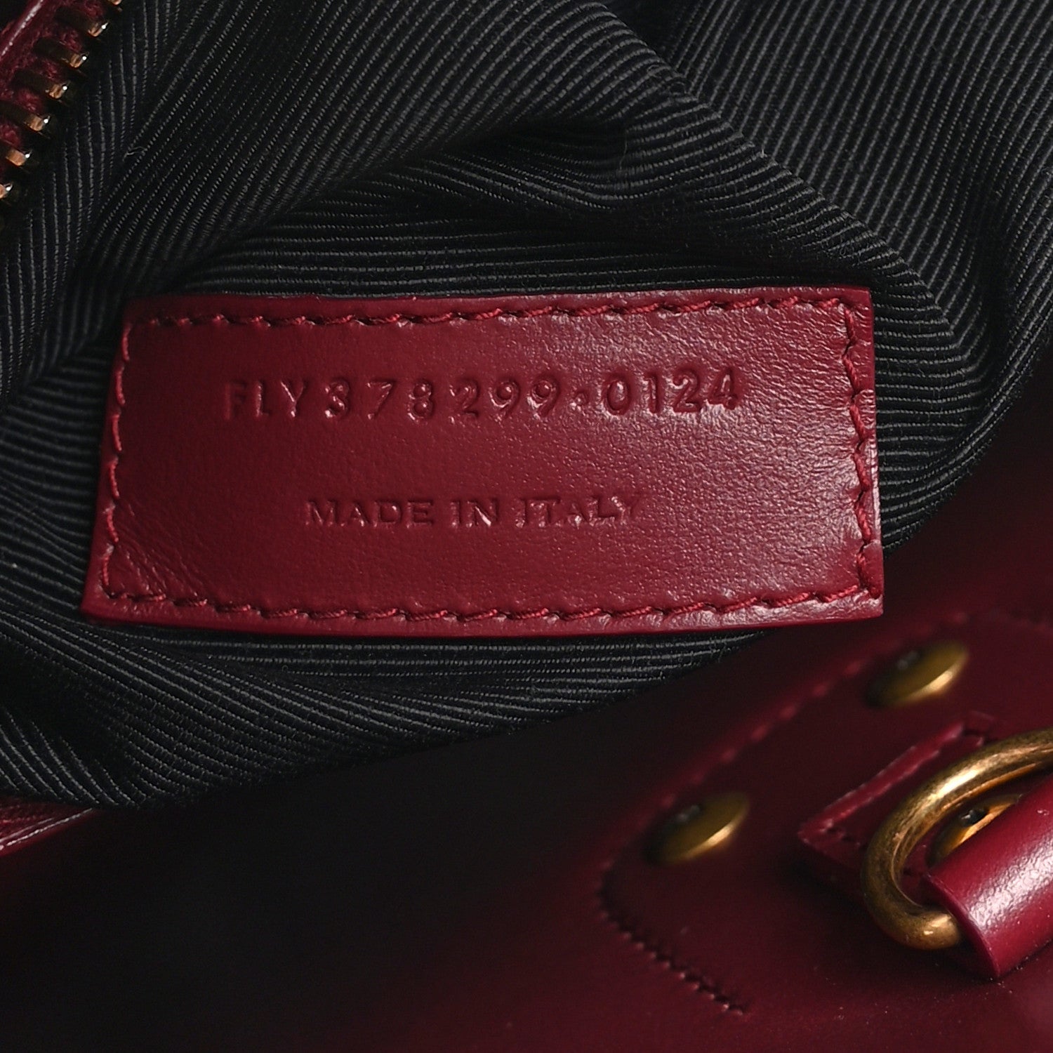 Saint Laurent Calfskin Sac De Jour Burgundy 8 of 11