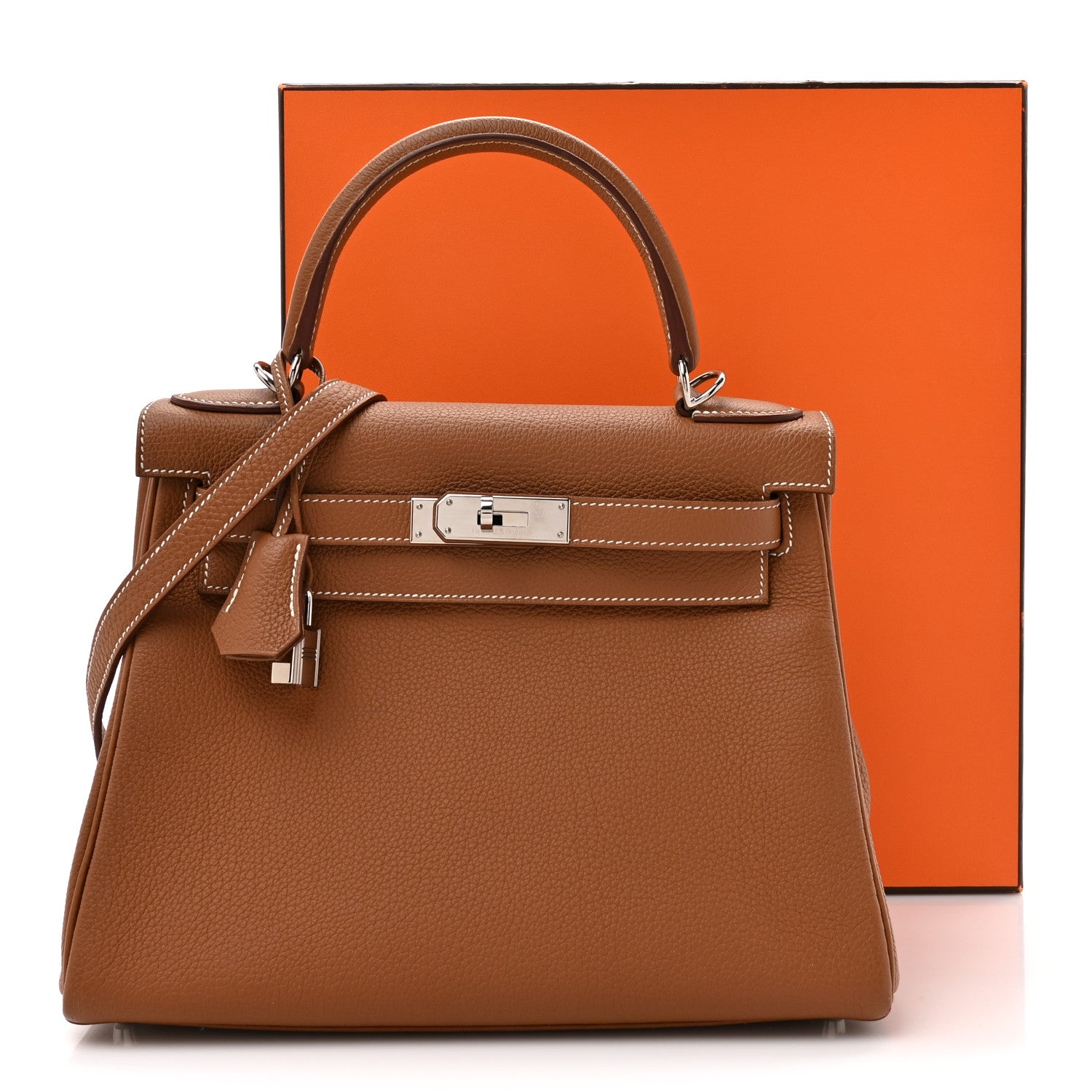 Hermes Togo Kelly Retourne 28 Gold 14 of 14