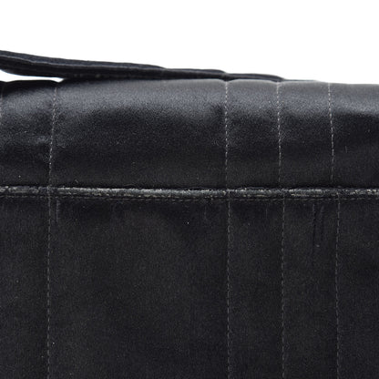 Chanel Satin Vertical Quilt Mini Flap Shoulder Bag Black 15 of 15