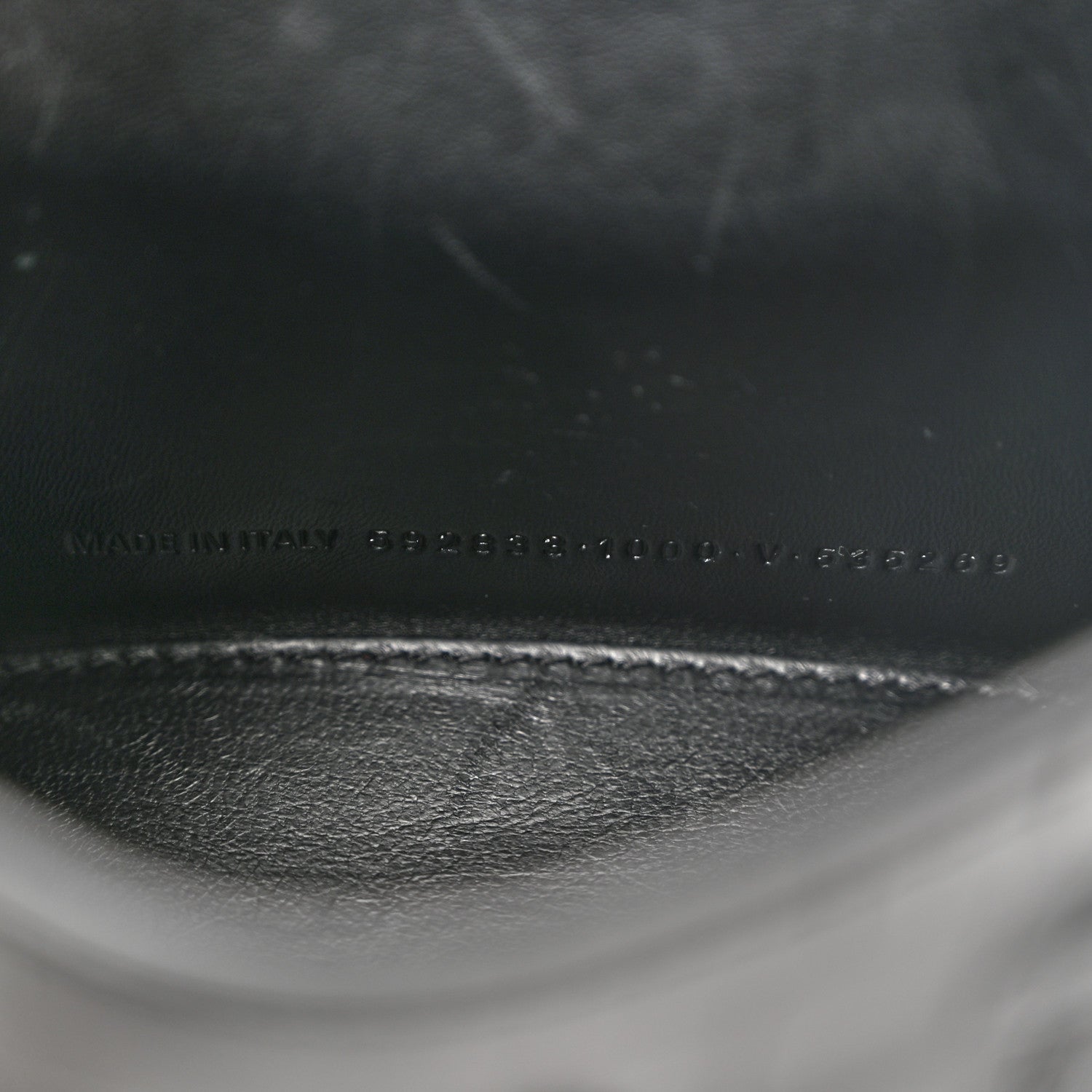Balenciaga Shiny Calfskin Monochrome Crocodile Embossed Hourglass Top Handle Bag XS Black 7 of 10