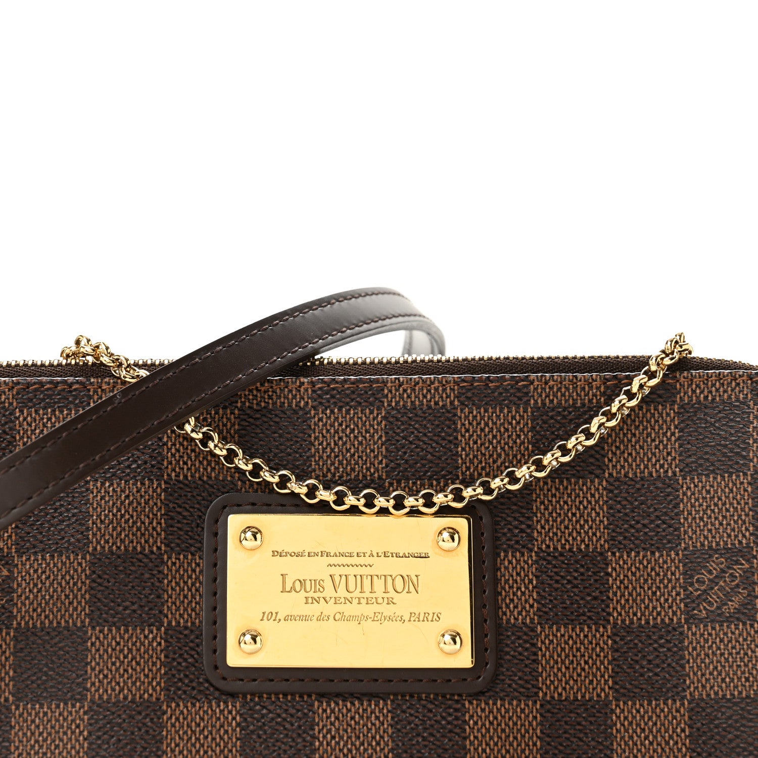 Louis Vuitton Damier Ebene Eva Clutch 8 of 12