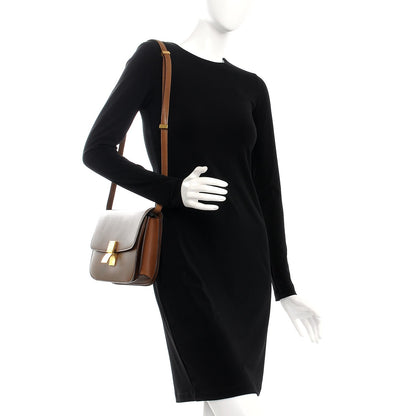 Celine Box Calfskin Medium Classic Box Flap Bag Camel 2 of 12