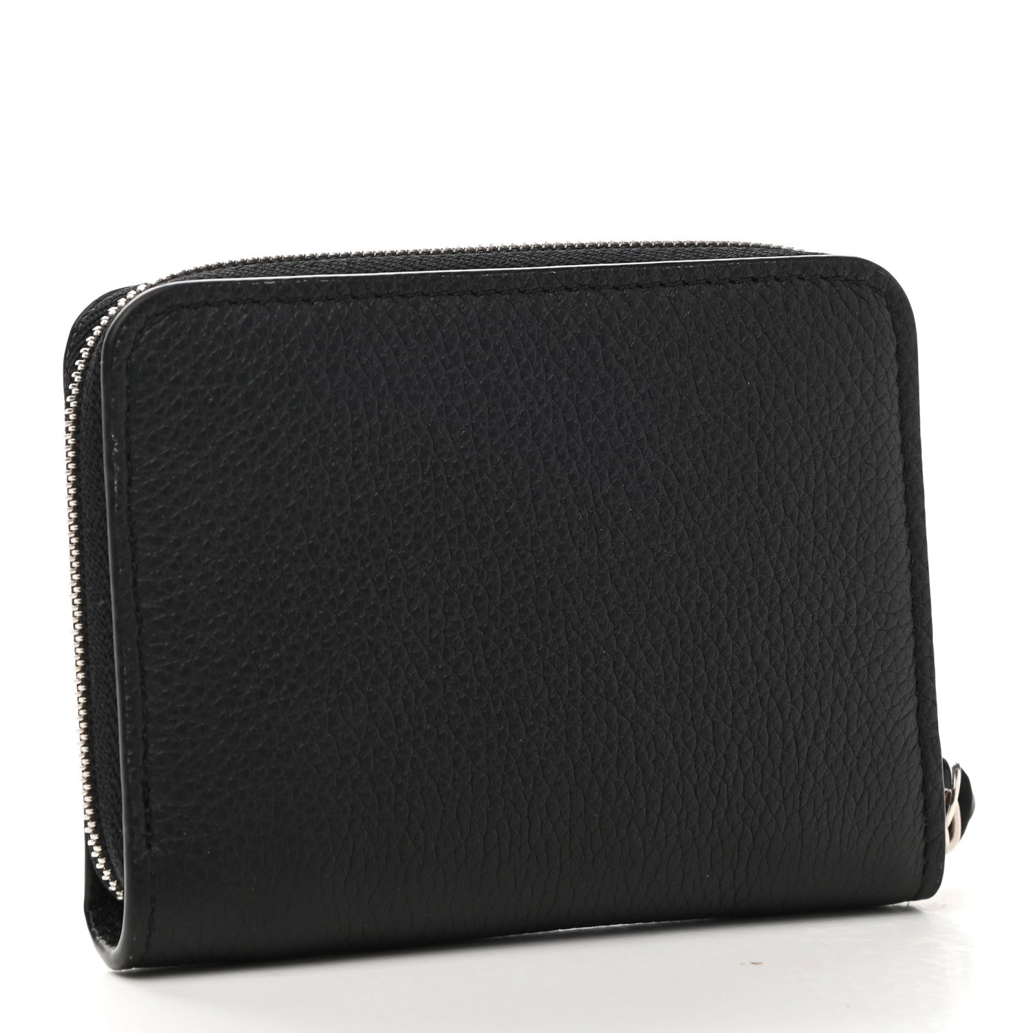 Louis Vuitton Calfskin Lockme Zippy Coin Purse Black 3 of 6