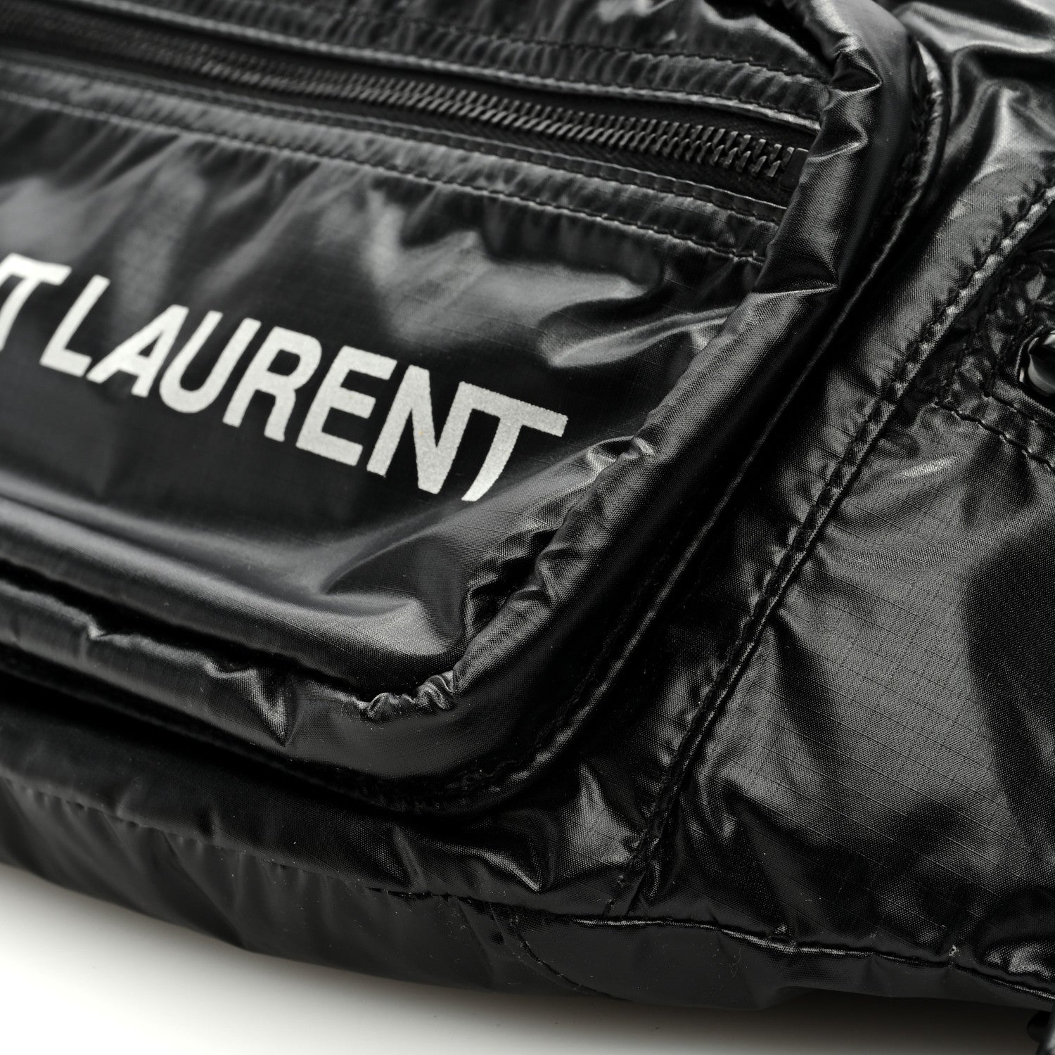 Saint Laurent SAINT LAURENT Nylon Logo Nuxx Body Belt Bag Black 8 of 8