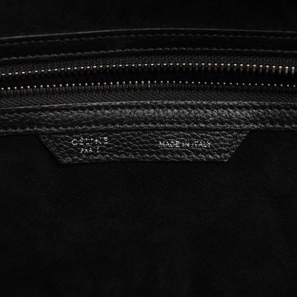 Celine Drummed Calfskin Mini Luggage Black 6 of 8