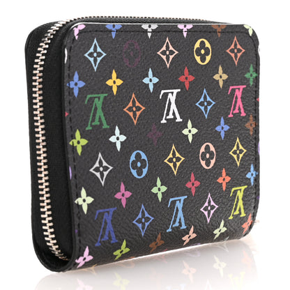 Louis Vuitton LV x TM Monogram Multicolor Zippy Coin Purse Black 3 of 8