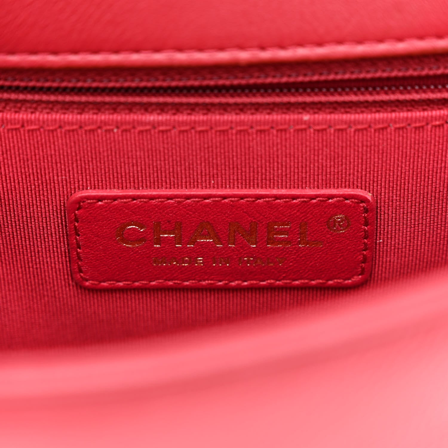 Chanel Caviar Quilted Small Studded Flap Red 6 of 12
