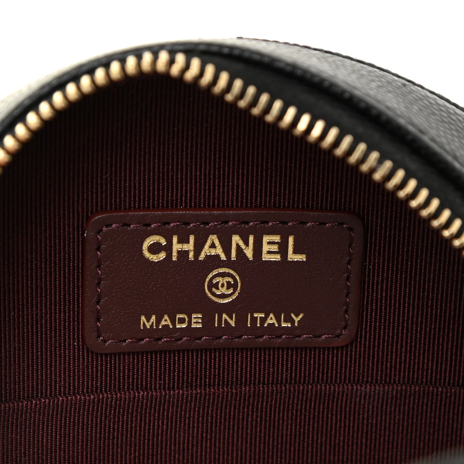 Chanel Caviar Quilted Round Clutch With Chain Black 6 of 11