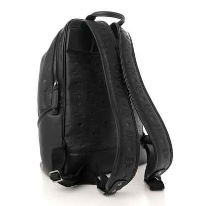 MCM Calfskin Ottomar Monogram Duke Backpack Black 3 of 13