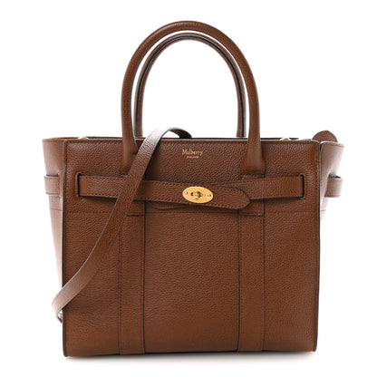 Mulberry Grain Vegetable Tanned Calfskin Small Zipped Bayswater Oak 1 of 9