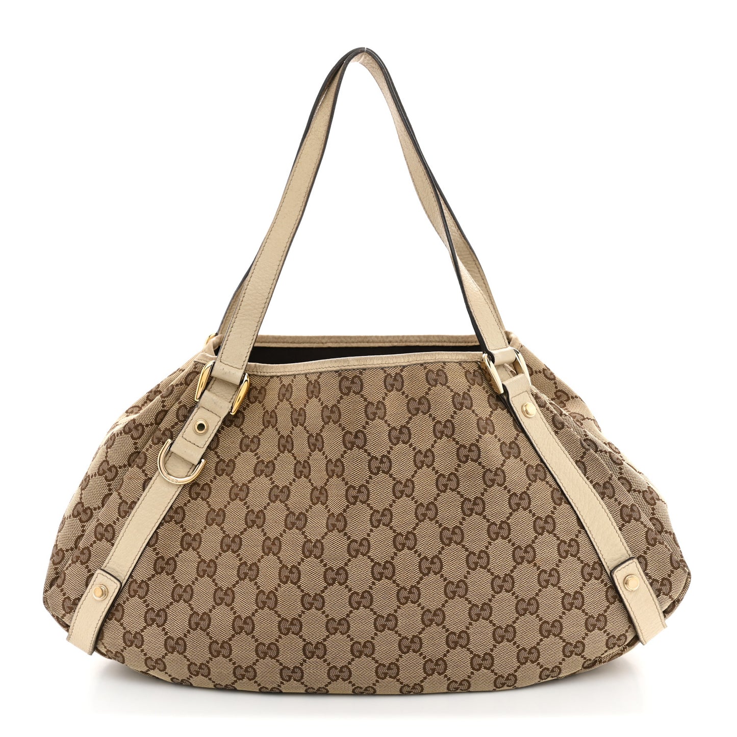 Monogram Medium Abbey Shoulder Bag Off White