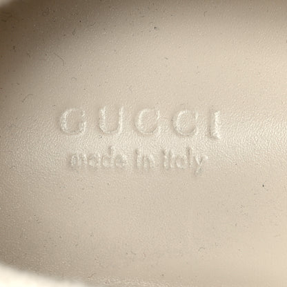 Gucci Calfskin GG Supreme Crystals Web Screener Sneakers 38 Beige Ebony Wild Rose 9 of 10