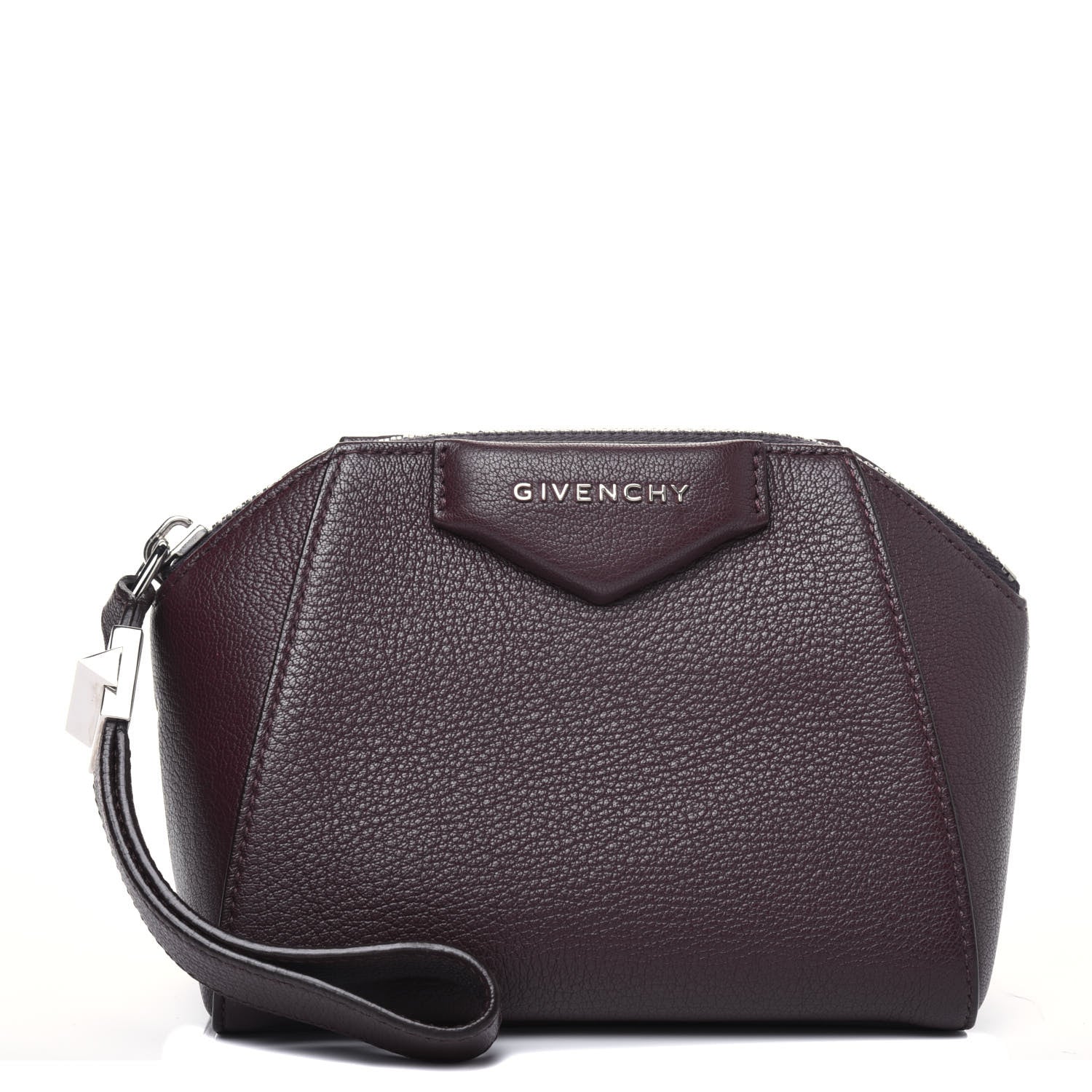 Givenchy Sugar Goatskin Small Antigona Beauty Wristlet Oxblood 1 of 13