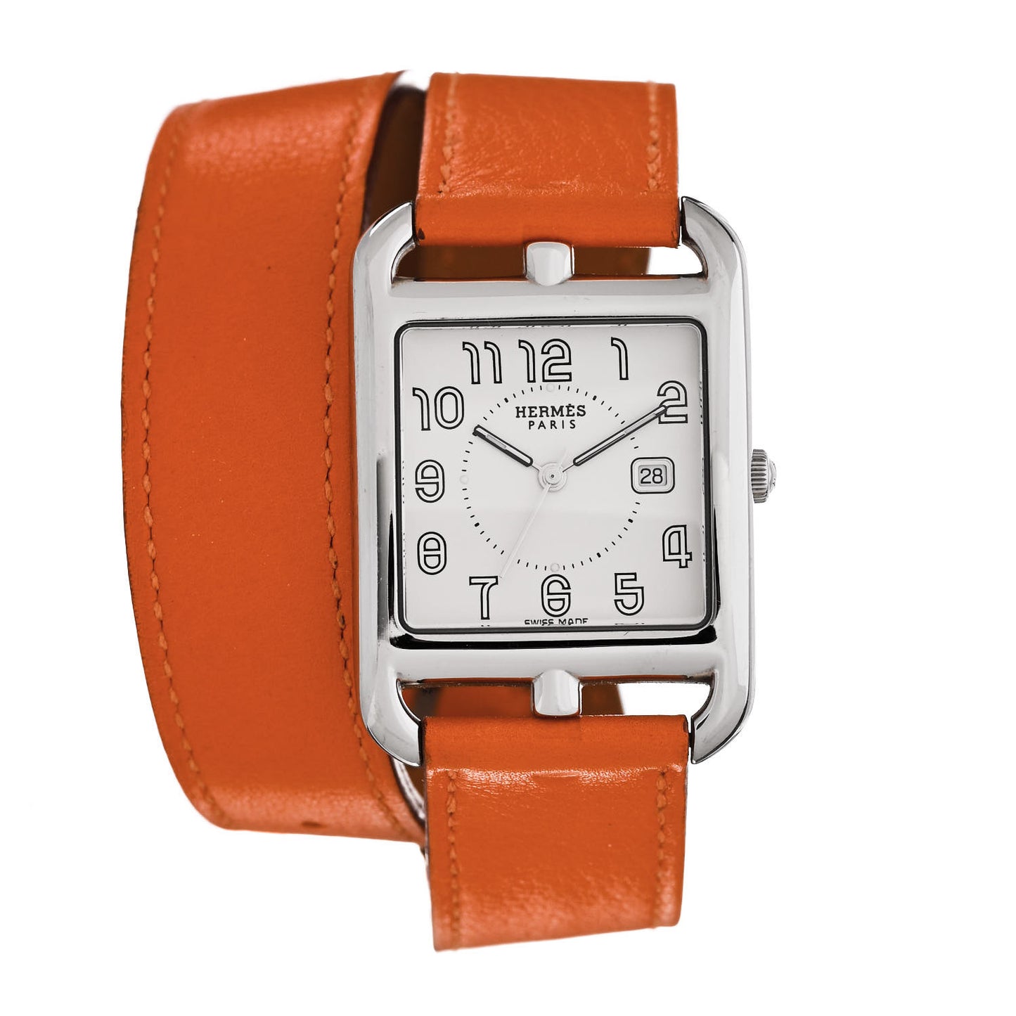 Stainless Steel Swift 29mm Cape Cod Double Tour Quartz Watch Orange