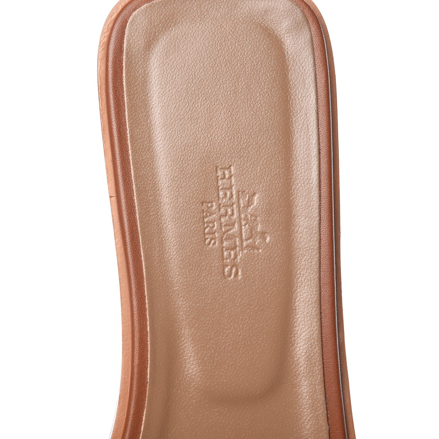 Hermes Box Calfskin Oran Sandals 40 Gold 7 of 9