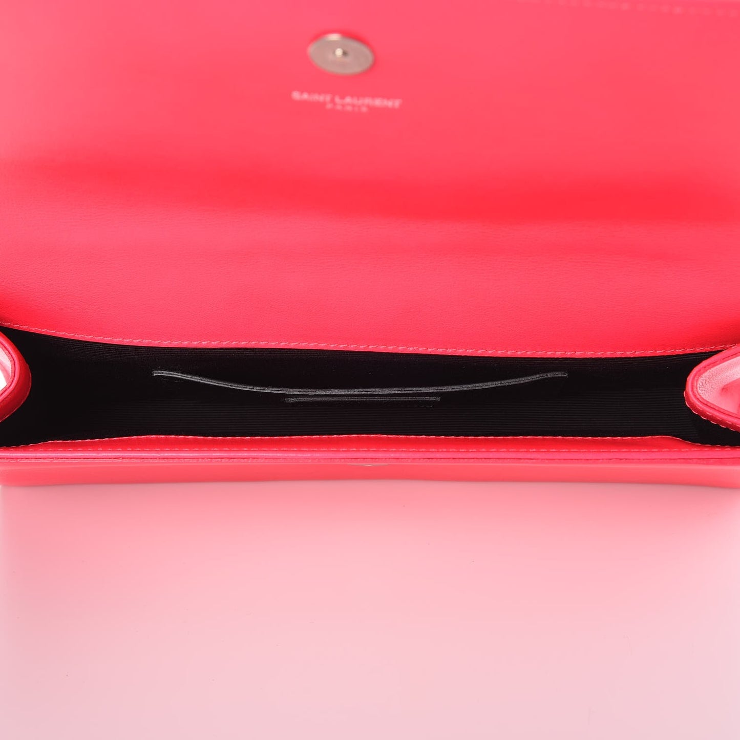 Calfskin Classic Monogram Clutch Fuchsia