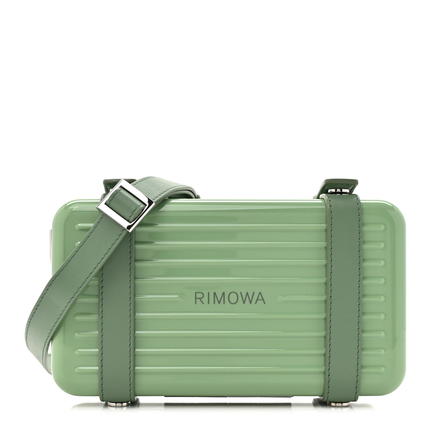 Gloss Polycarbonate Personal Cross-Body Bag Bamboo