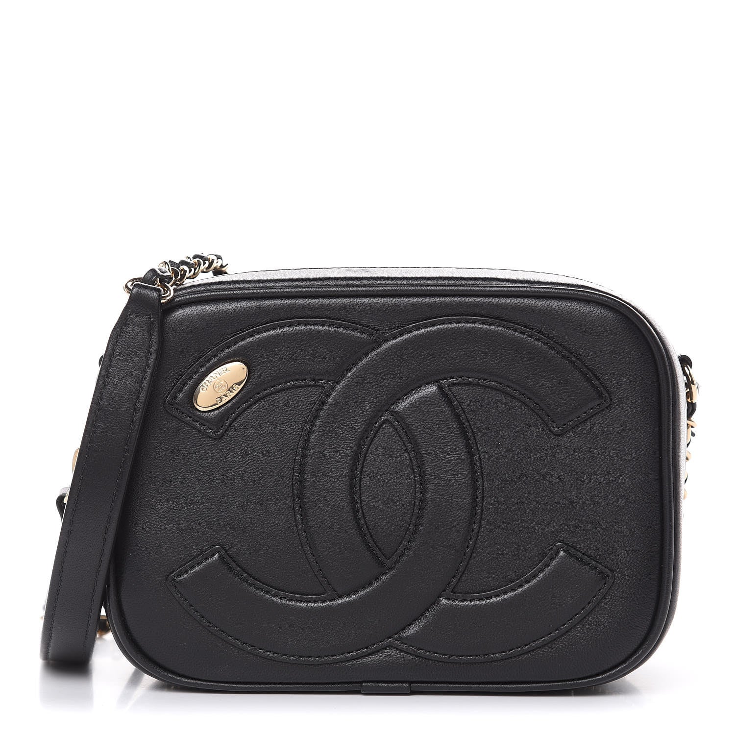 Chanel Calfskin CC Mania Camera Case Black 1 of 9