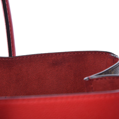 Louis Vuitton Calfskin Monogram Kimono Tote Cherry 10 of 11