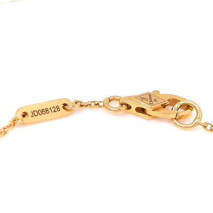 Van Cleef & Arpels 18K Yellow Gold Mother of Pearl Sweet Alhambra Bracelet 4 of 5