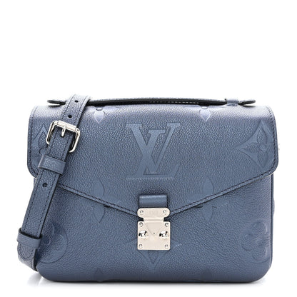 Louis Vuitton Metallic Empreinte Monogram Giant Pochette Metis Navy Nacre 1 of 14