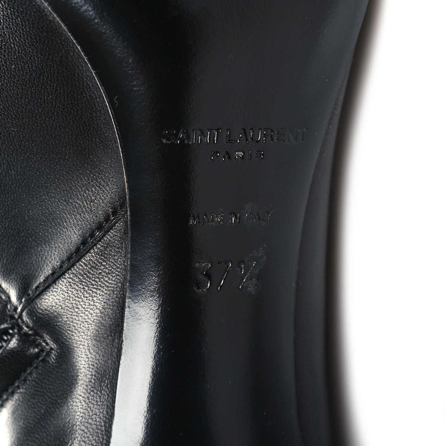 Saint Laurent Nappa Vendome Loulou Ankle Zip Boot 37.5 Black 7 of 9