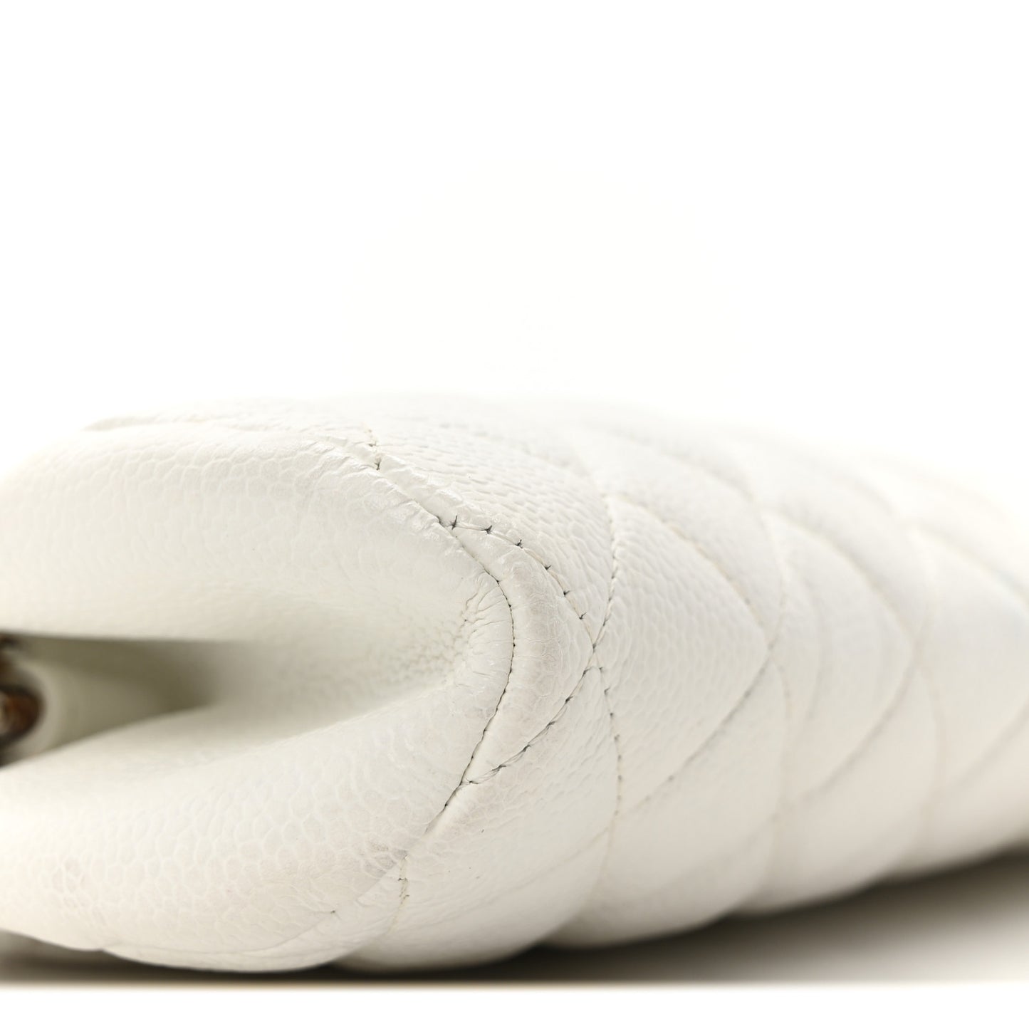 Caviar Quilted Timeless Clutch White