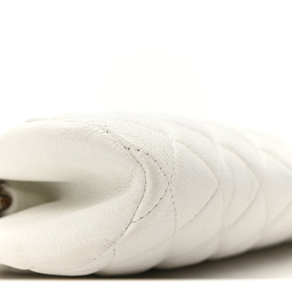 Chanel Caviar Quilted Timeless Clutch White 9 of 10