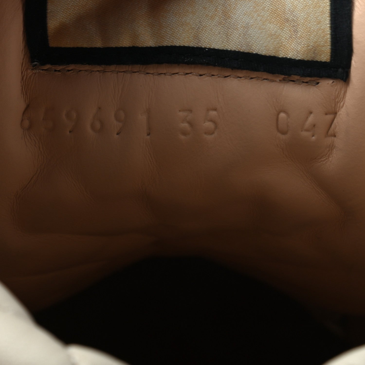 Gucci Calfskin GG Supreme Monogram Nappa Quilted Lace Up Ankle Boots 35 Mystic White Beige 8 of 8