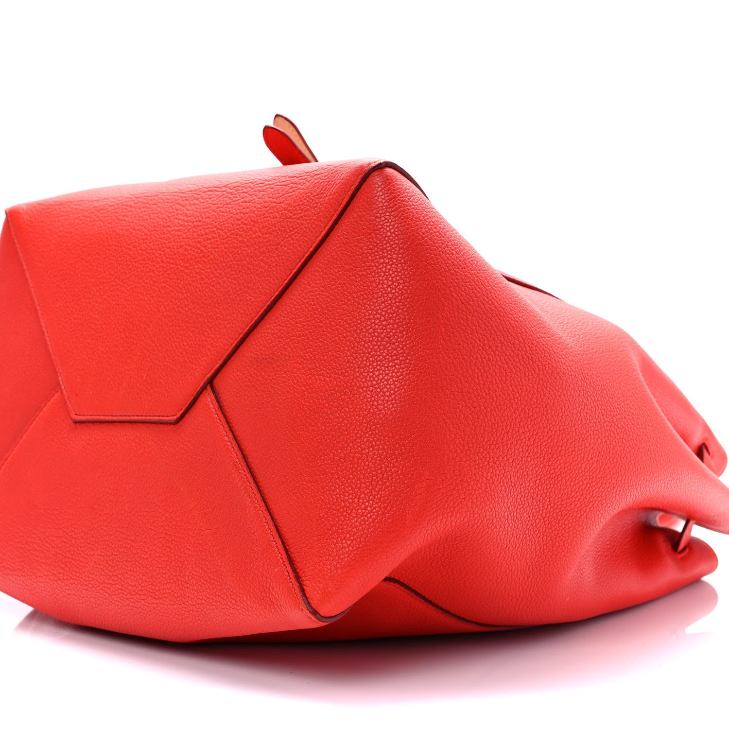 Celine Soft Grained Calfskin Medium Belt Cabas Phantom Vermillion 9 of 13