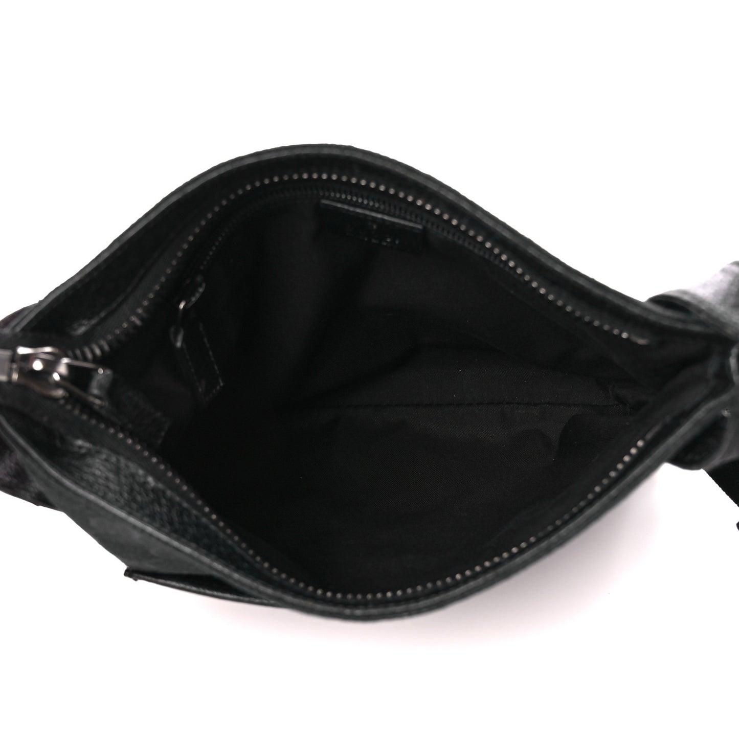 Monogram Flat Messenger Bag Black