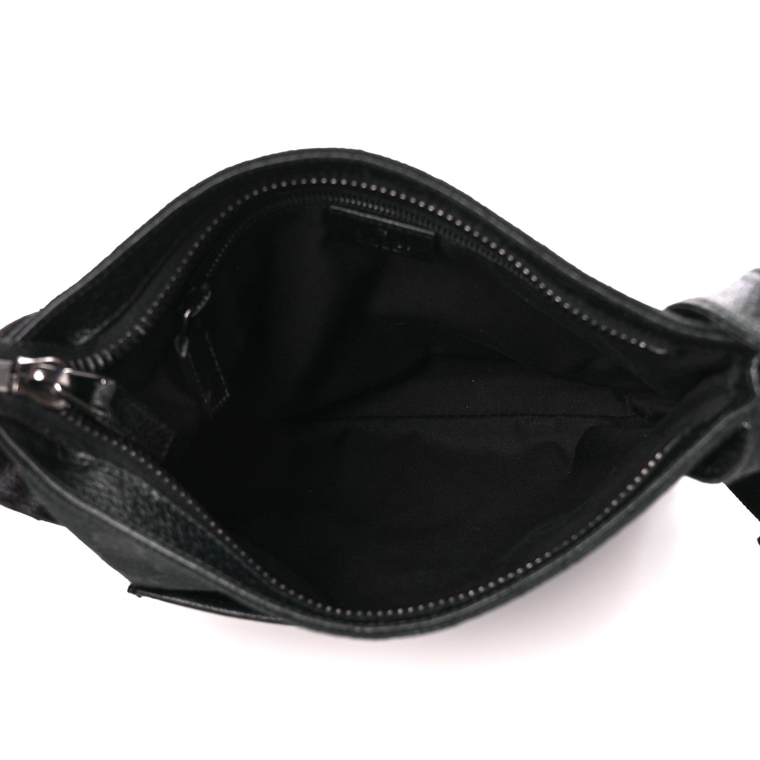 Gucci Monogram Flat Messenger Bag Black 5 of 12