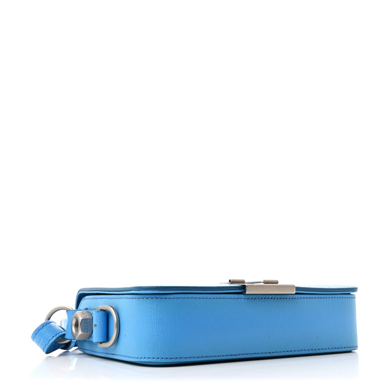 Off-White Saffiano Striped Mini Diag Binder Clip Bag Blue 4 of 18