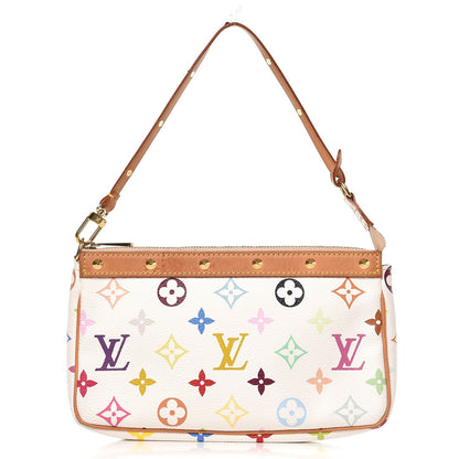 Louis Vuitton Monogram Multicolor Pochette Accessories White 1 of 14