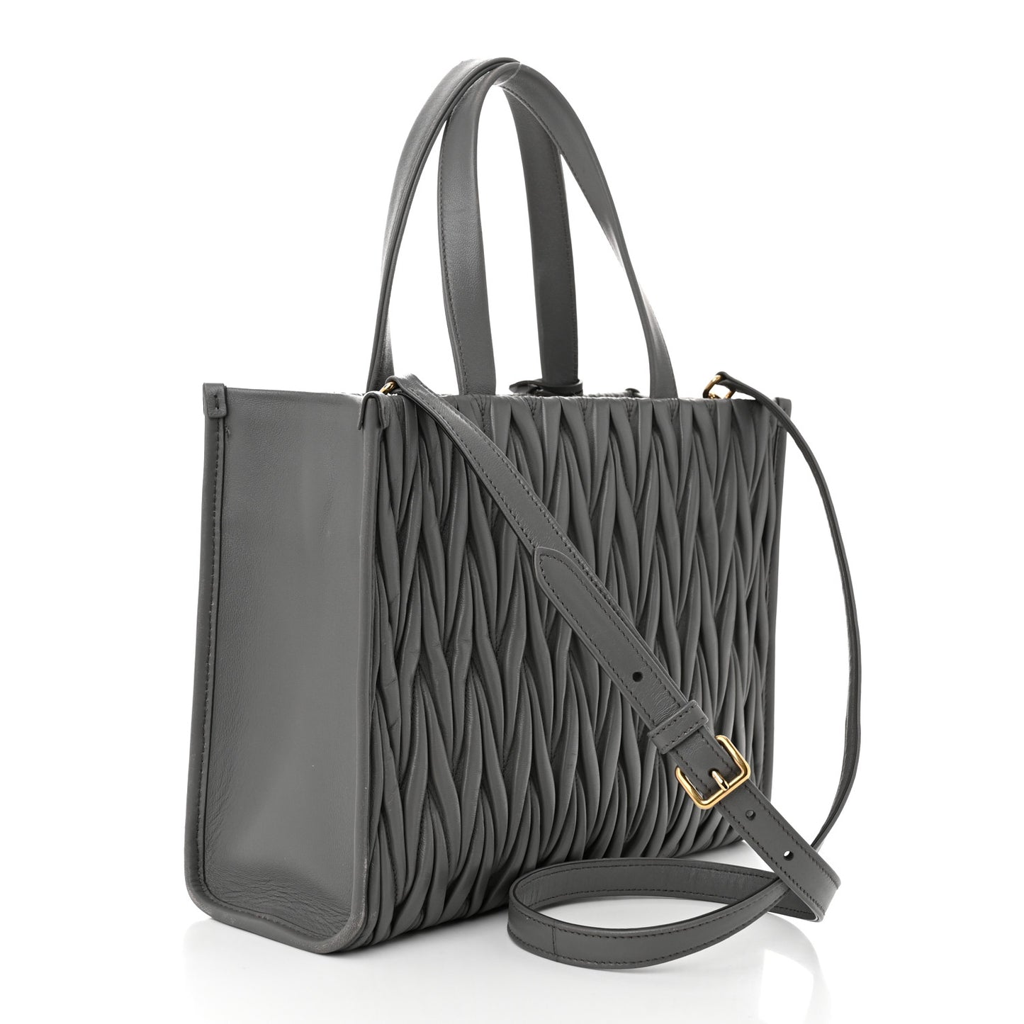 Nappa Matelasse Tote Bag Marmo
