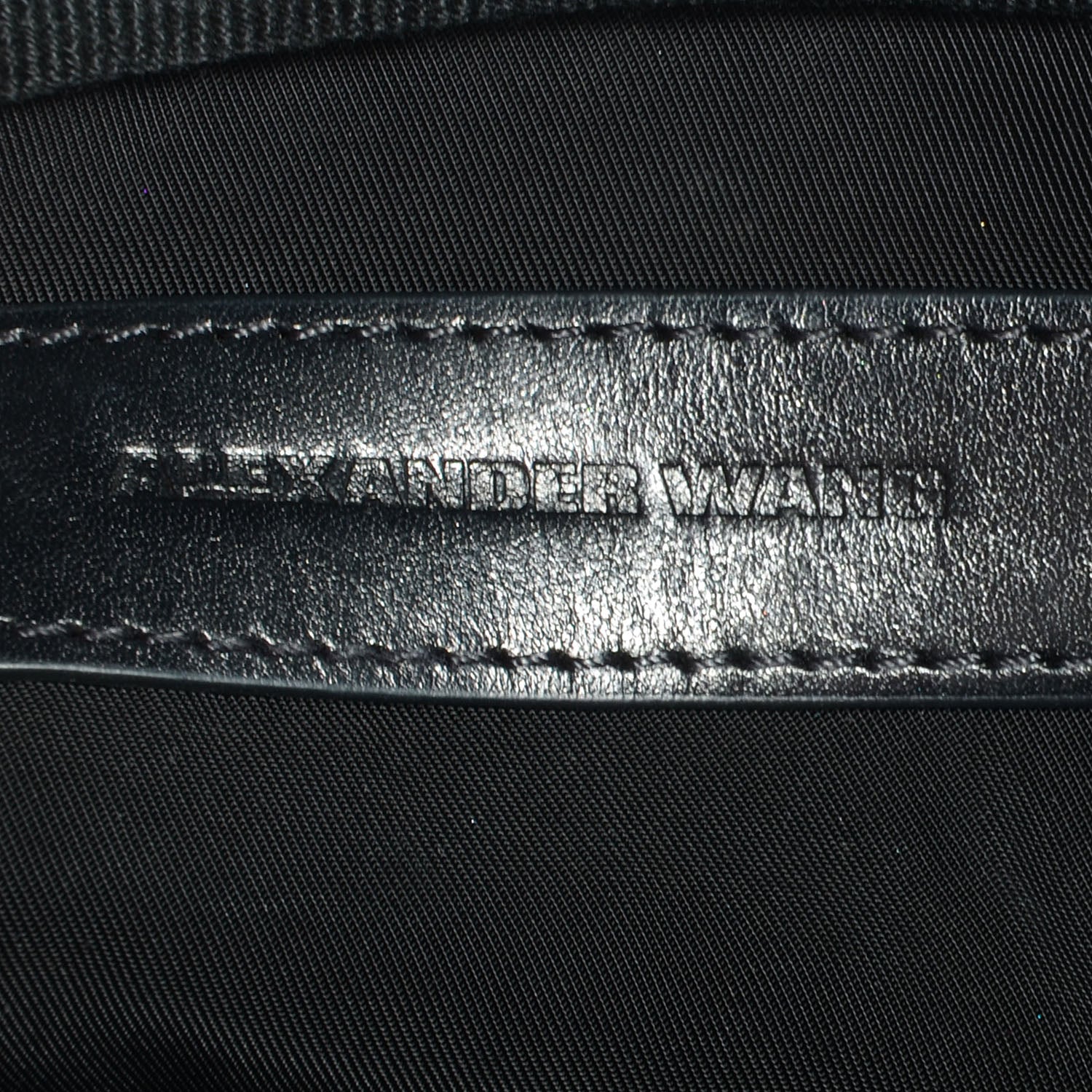 Alexander Wang Pebbled Lambskin Large Fumo Clutch Black 6 of 8