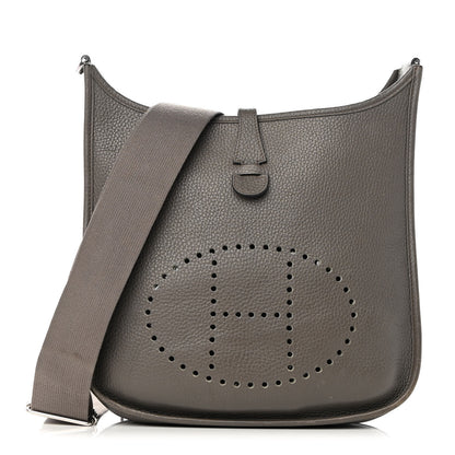 Hermes Taurillon Clemence Evelyne III PM Etain 1 of 18