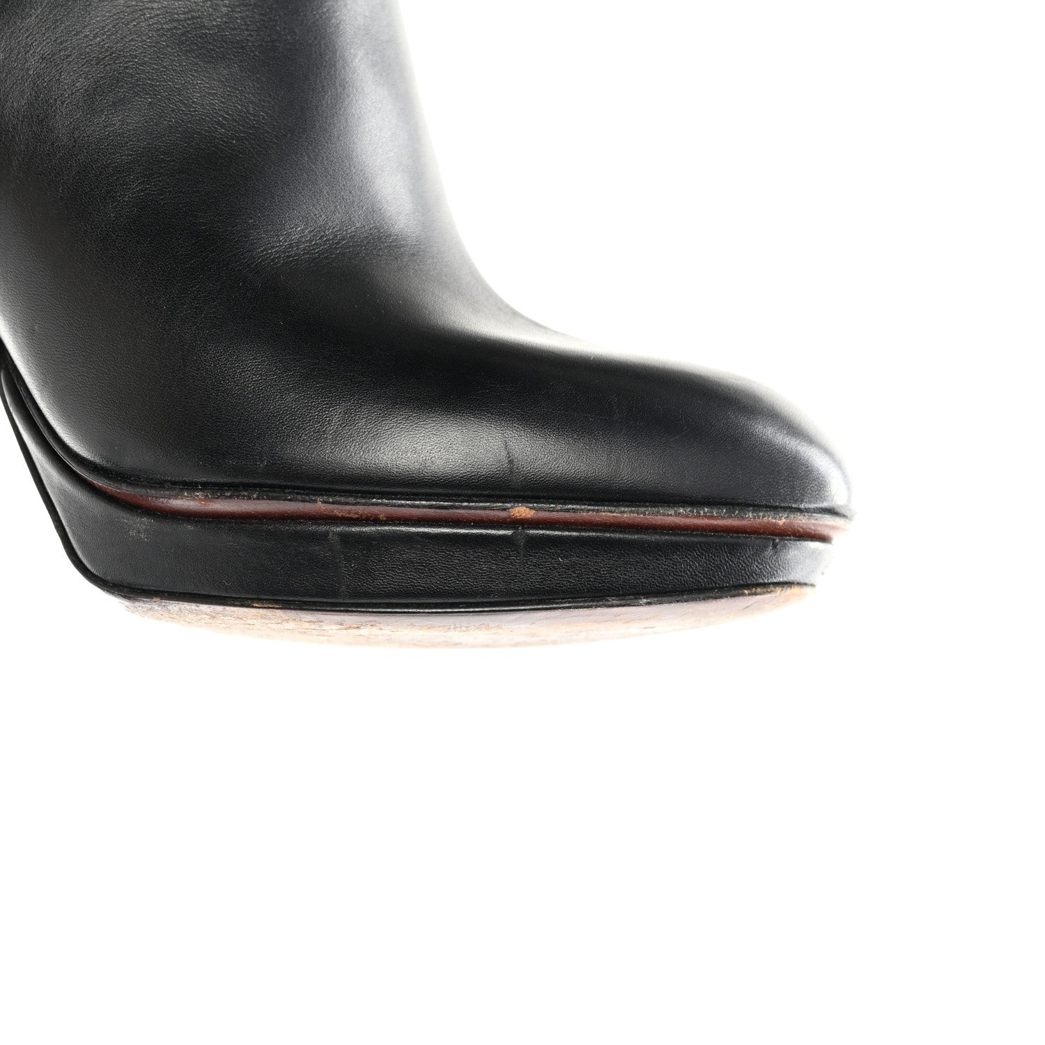 Louis Vuitton Calfskin Belted High Boots 36.5 Black 18 of 18