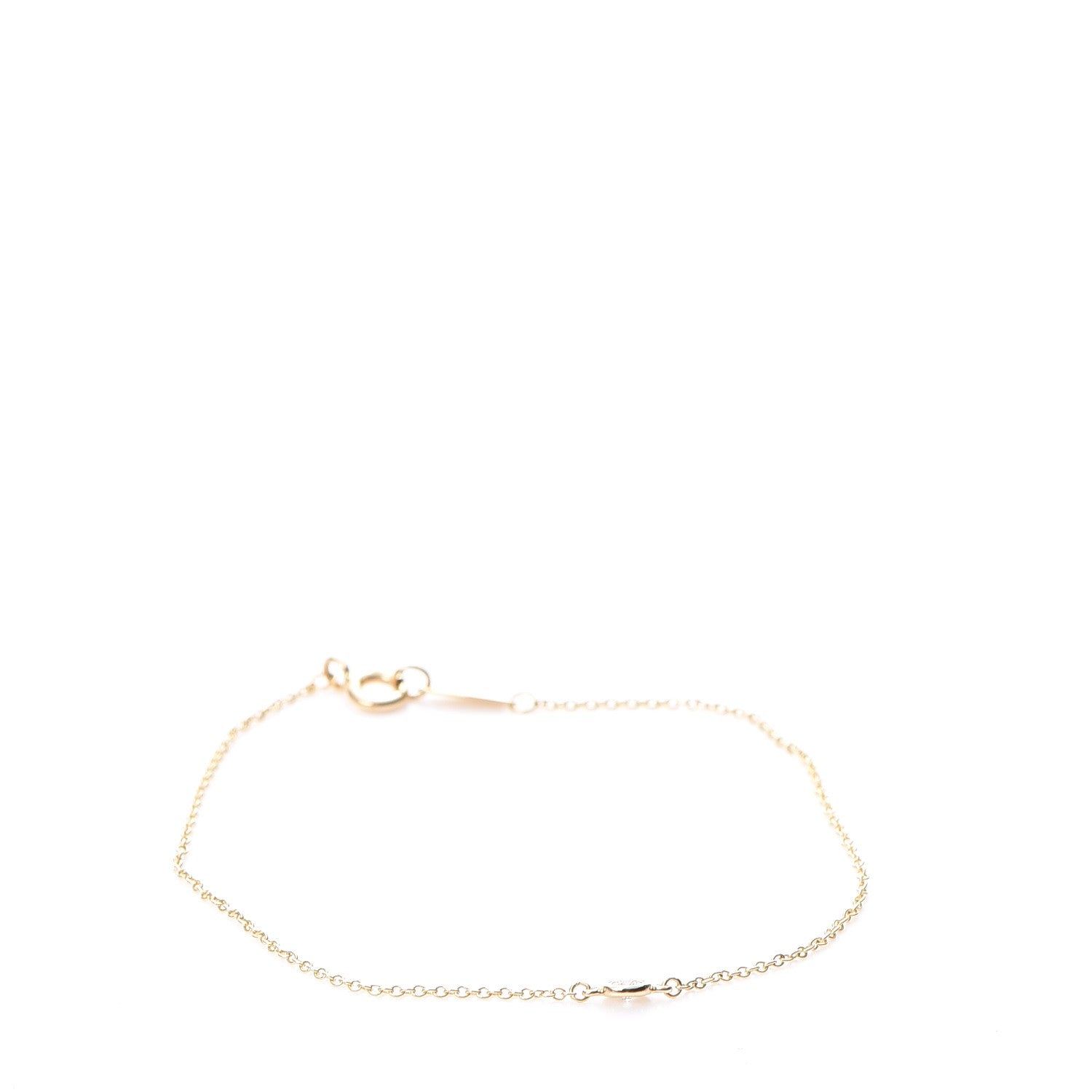 Tiffany 18K Yellow Gold Diamond .08ct Elsa Peretti Diamonds by the Yard Bracelet 3 of 9