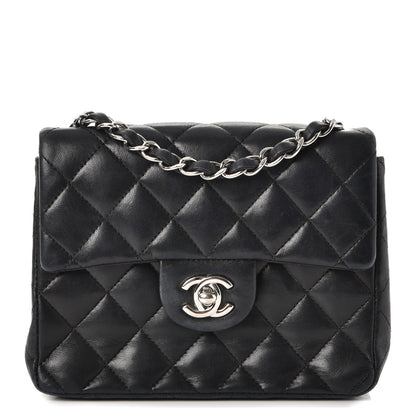 Chanel Lambskin Quilted Mini Square Flap Black 1 of 11