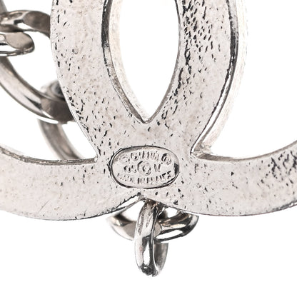 Chanel Enamel CC Chain Logo Belt Silver Black 4 of 5