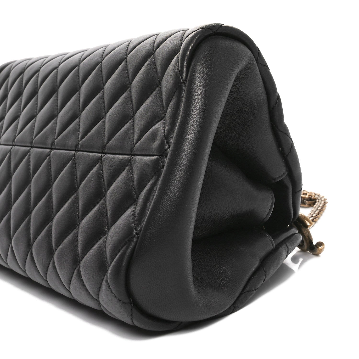 Chanel Lambskin Quilted Medium Just Mademoiselle Black 10 of 10