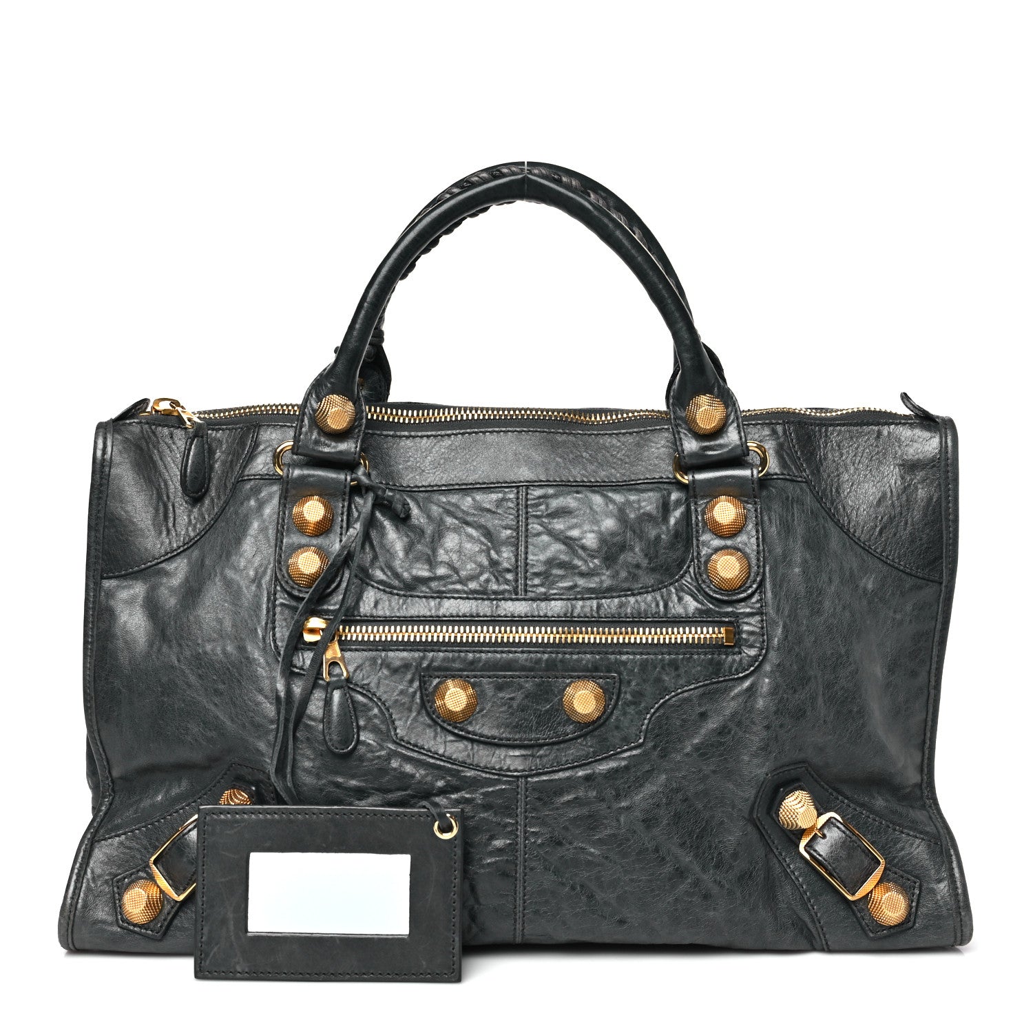 Balenciaga Agneau Giant 21 Gold Hardware Work Anthracite 1794113