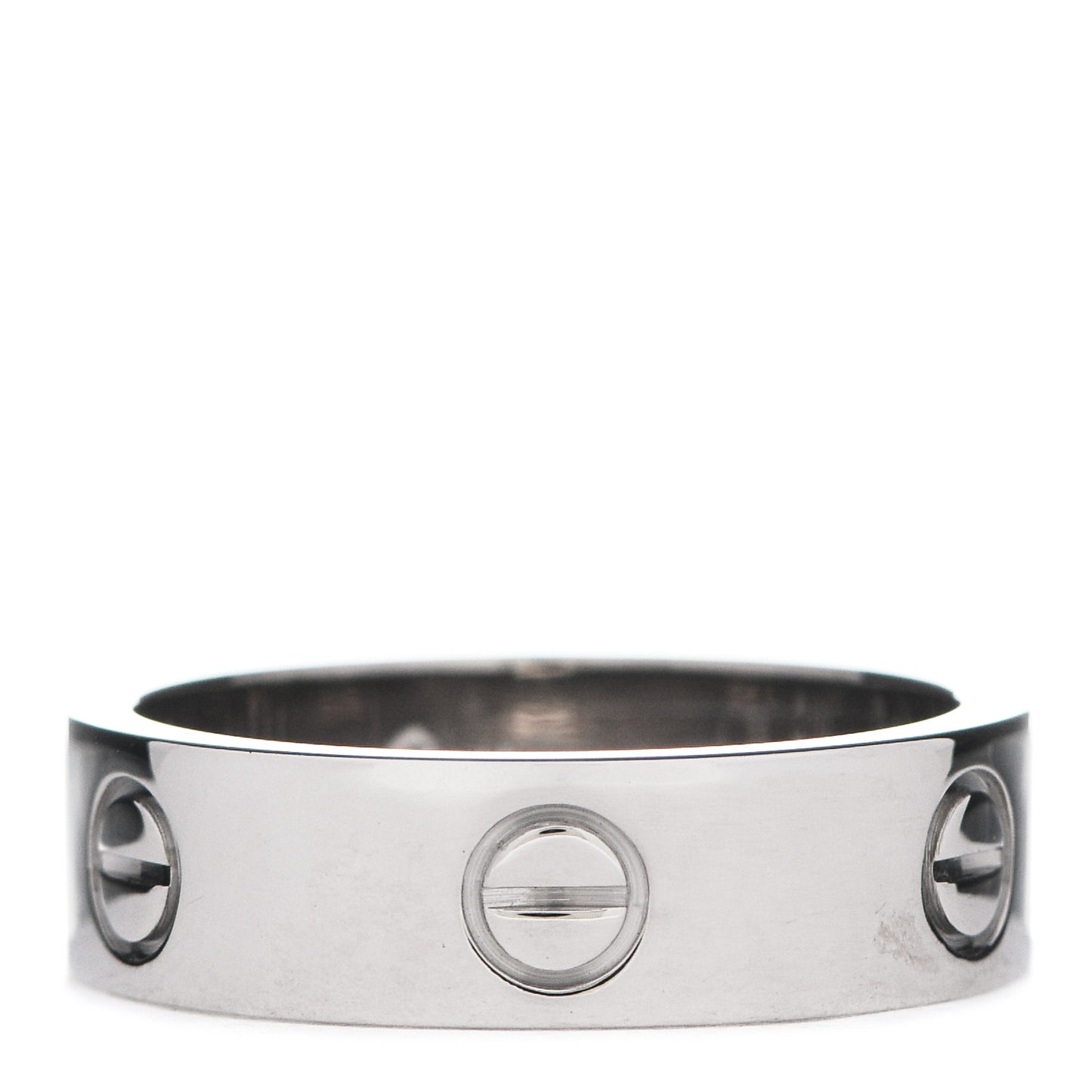 18K White Gold 5.5mm LOVE Ring 58 8.5