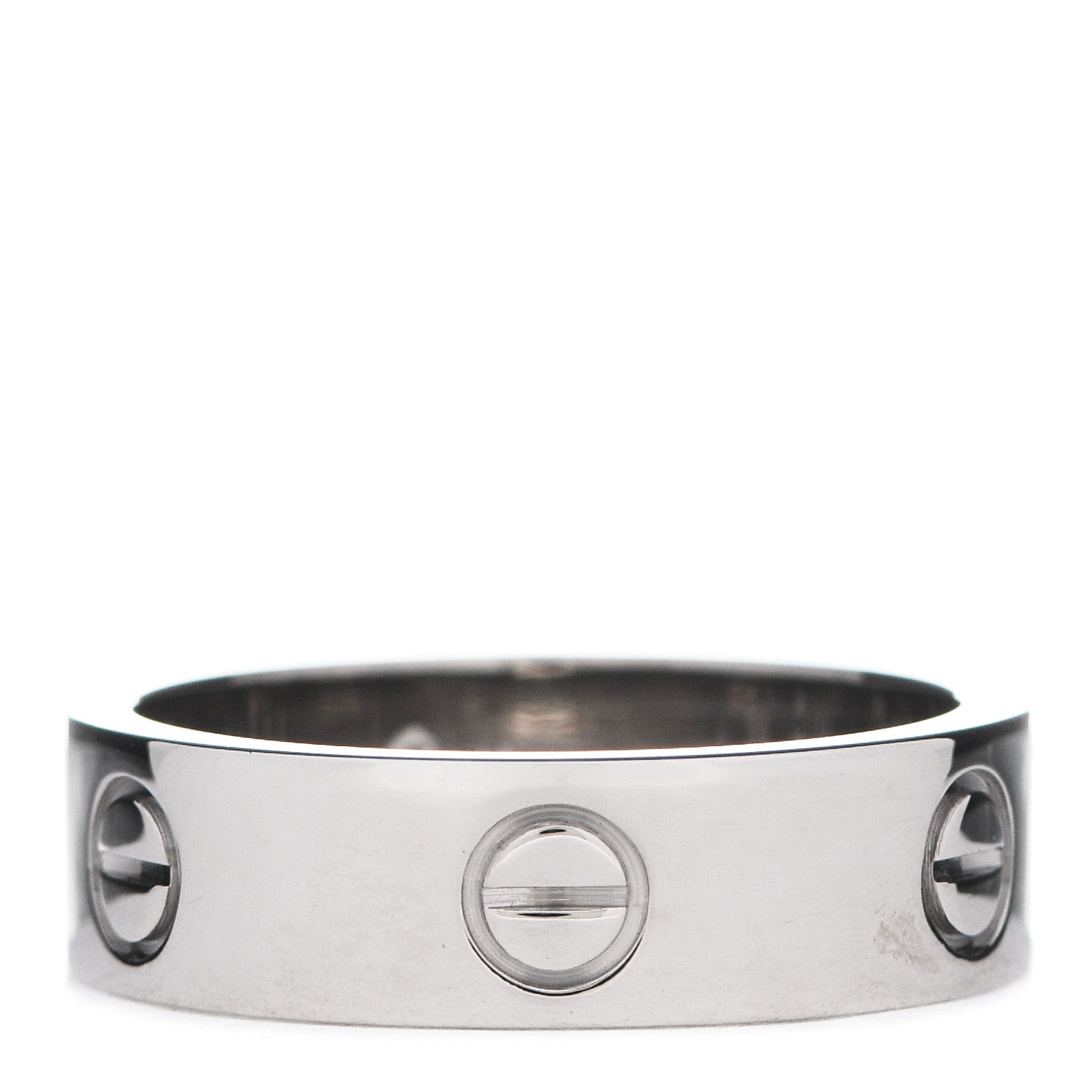 Cartier 18K White Gold 5.5mm LOVE Ring 58 8.5 1 of 6