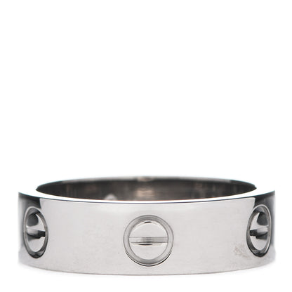 Cartier 18K White Gold 5.5mm LOVE Ring 58 8.5 1 of 6