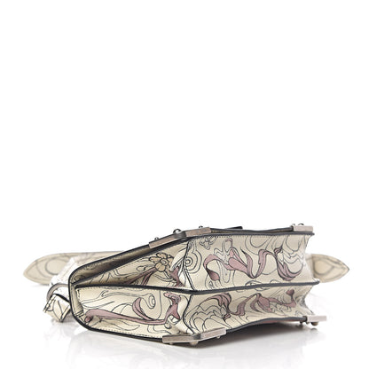 Prada X JAMES JEAN Glace Calfskin Rabbit Print Cahier Bag Opaline 4 of 9